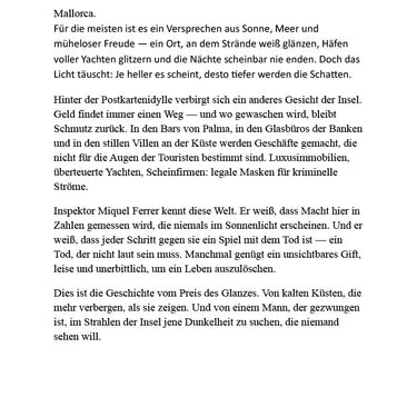 Strahlende kalte Küsten – Mallorca Noir über Glanz, Gier & Verrat (digital PDF)