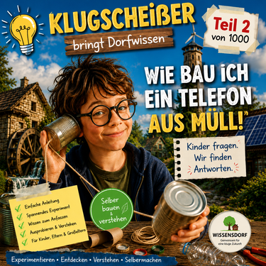 Klugscheißer bringt Dorfwissen - Teil 2 - Wie baue ich ein Telefon aus Müll?