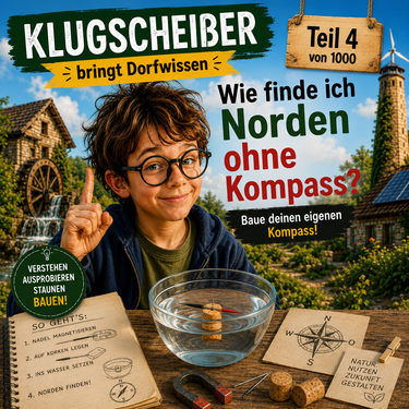Klugscheißer bringt Dorfwissen - Teil 3 - Wie finde ich Norden ohne Kompass?