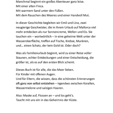 Das Geheimnis der Küste - Emil und Linas Schatzsuche auf Mallorca Printausgabe