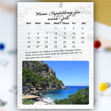 Mallorca Kalender 2026 – Ein Jahr in zwölf poetischen Momenten