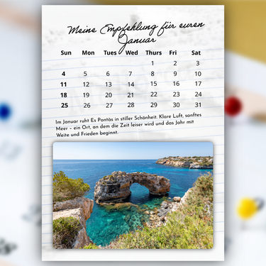 Mallorca Kalender 2026 – Ein Jahr in zwölf poetischen Momenten