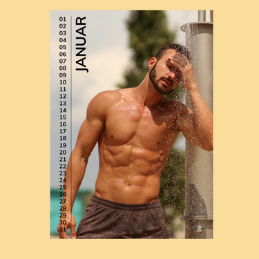 Männer Strand Kalender Mallorca 2026